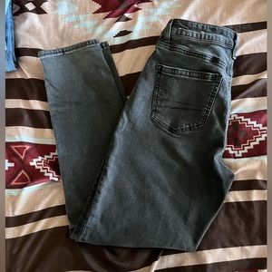 Black American eagle mom jeans